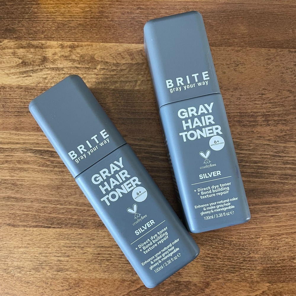 Brite Gray Your Way Hair Toner Silver Direct Dye Toner Bond Building x 2